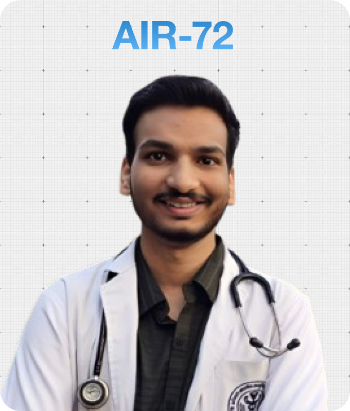 Dr. Abhishek Rajput, Rank 72