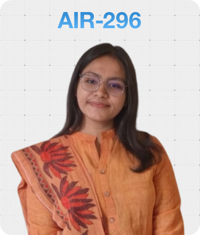 Dr. Nayanika Chatterjee, Rank 296