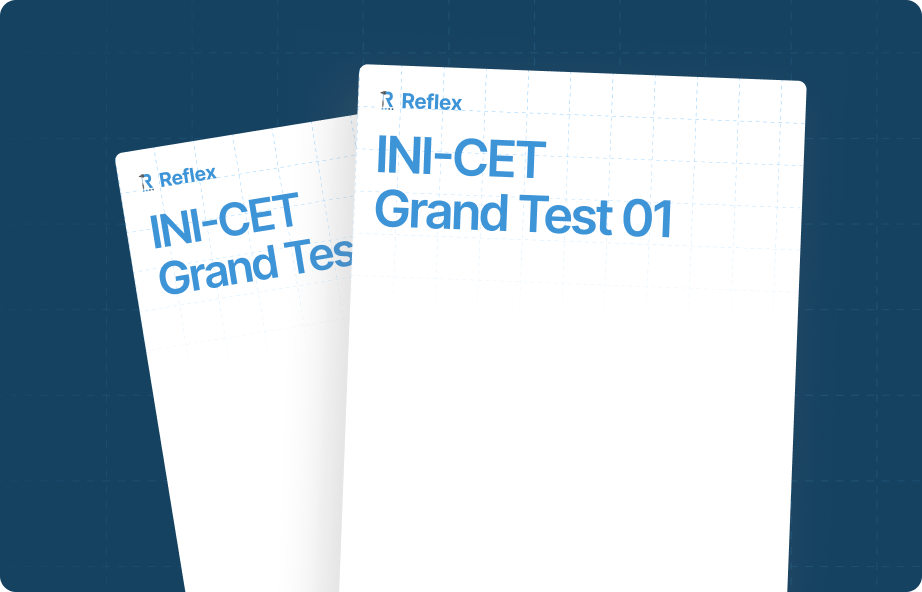 Preview of the free INI-CET Mock 01 full-length image-based mock test