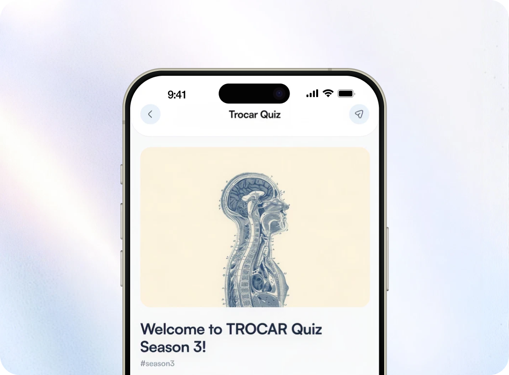 TROCAR daily PYQ quiz on the Reflex app